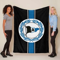 DSC Arminia Bielefeld Fc blauer Style für Fan 02 Fleecedecke - Decke