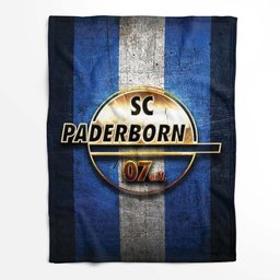 SC Paderborn 07 eV blaumetallic Fleecedecke - Decke 2