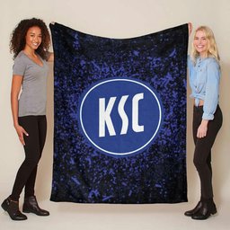 Karlsruher SC KSC blau 01 Fleecedecke - Decke