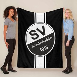 SV Sandhausen schwarz weiß 06 Fleecedecke - Decke