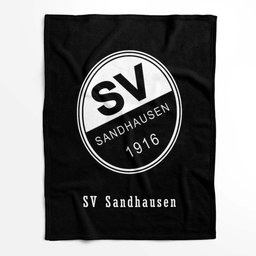 SV Sandhausen schwarzer Hintergrund 03 Fleecedecke - Decke 2