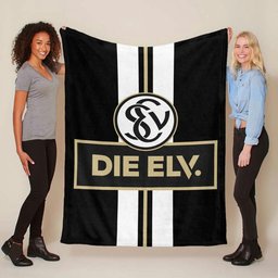 SV 07 Elversberg schwarzer Hintergrund sve01 Fleecedecke - Decke