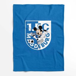 Mickey im Team des FC Magdeburg Fleecedecke - Decke 2