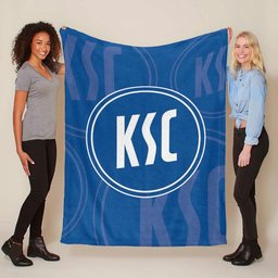 Karlsruher SC KSC blau 04 Fleecedecke - Decke