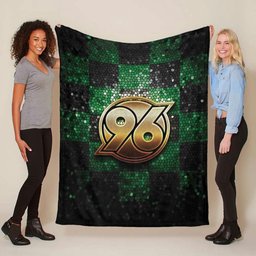 Hannover 96 grün schwarz Rauten-Style Fleecedecke - Decke