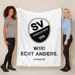 SV Sandhausen wir echt anders Fleecedecke - Decke