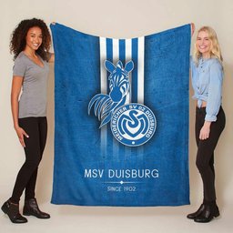 MSV Duisburg Blaumetall Fleecedecke - Decke