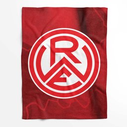 Rot-Weiss Essen RWE Roter Hintergrund Fleecedecke - Decke 2