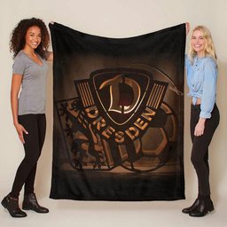 SG Dynamo Dresden golden Fleecedecke - Decke