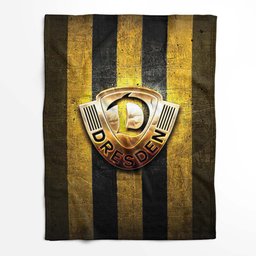SG Dynamo Dresden gelbmetallic Hintergrund Fleecedecke - Decke 2