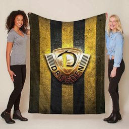 SG Dynamo Dresden gelbmetallic Hintergrund Fleecedecke - Decke
