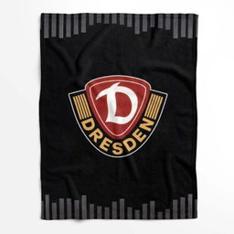 SG Dynamo Dresden schwarzer Hintergrund Fleecedecke - Decke 2
