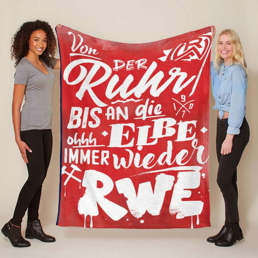 Rot-Weiss Essen Nur der RWE 02 Fleecedecke - Decke