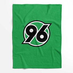 Hannover 96 grüner Hintergrund 01 Fleecedecke - Decke 2