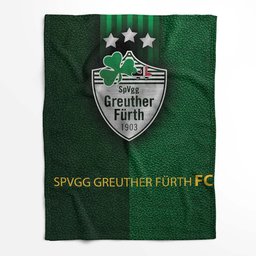SpVgg Greuther Fürth Grünes Leder Fleecedecke - Decke 2