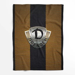 SG Dynamo Dresden gelber Punkt Metall Fleecedecke - Decke 2