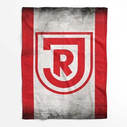 SSV Jahn Regensburg rot weiß Fleecedecke - Decke 2