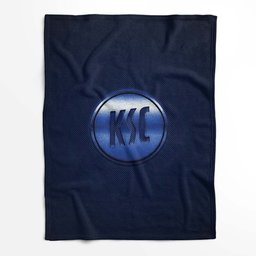 Karlsruher SC KSC blau Carbonfaser Fleecedecke - Decke 2