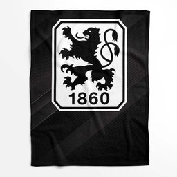 TSV 1860 München schwarzer Hintergrund 02 Fleecedecke - Decke 2