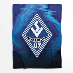 SV Waldhof Mannheim 07 schwarz blauer Hintergrund SVW 04 Fleecedecke - Decke 2