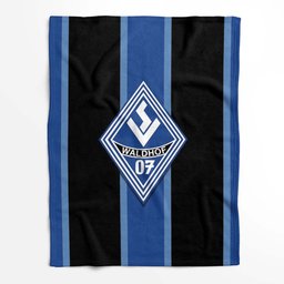 SV Waldhof Mannheim 07 schwarz blauer Hintergrund SVW Fleecedecke - Decke 2