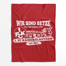 Wir sind betze FCK ein leben lang FC Kaiserslautern Fleecedecke - Decke 2