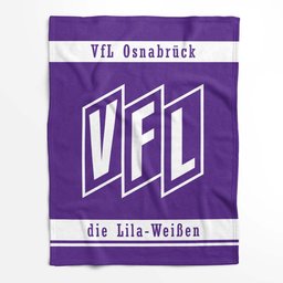 VFL Osnabrück violetter Hintergrund Stil 04 Fleecedecke - Decke 2
