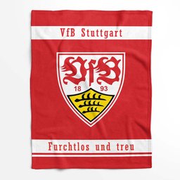 VfB Stuttgart Fußball-Club 22 Fleecedecke - Decke 2