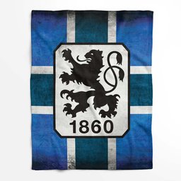 TSV 1860 München blau 01 Fleecedecke - Decke 2