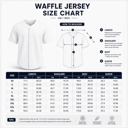 Alabama Crimson Tide | Premium NCAA Red Friday Waffle Jersey TD size chart