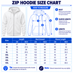 Notre Dame Fighting Irish | Premium NCAA Game Day Stadium Pride Zip Hoodie TD size chart