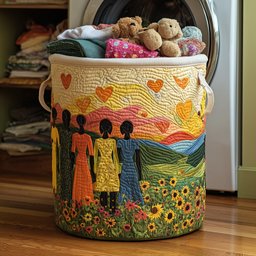 Soulbound Roots Quilted Laundry Basket Best Gift For Him