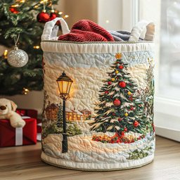 Starry Eve Quilted Laundry Basket Great Stocking Stuffer