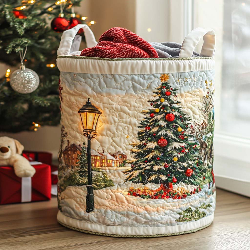 Starry Eve Quilted Laundry Basket Great Stocking Stuffer
