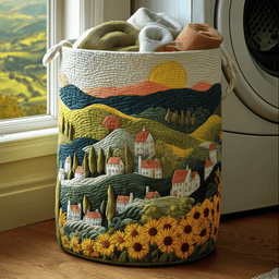 Sunny Fields Quilted Laundry Basket Top Choice For Housewarming