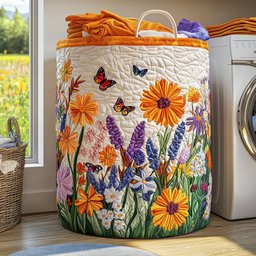 Starlight Wings Quilted Laundry Basket Spring Merch Pick