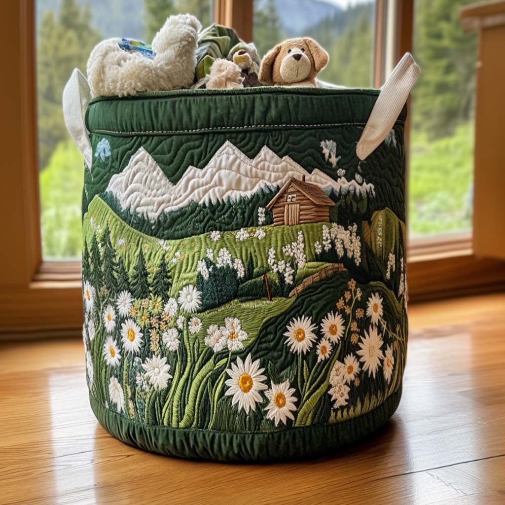Hearthstone Home Quilted Laundry Basket Ideal Gift For Mom