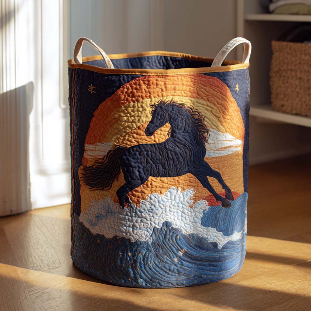 Sun Warrior Quilted Laundry Basket Perfect Gift For College Dorm