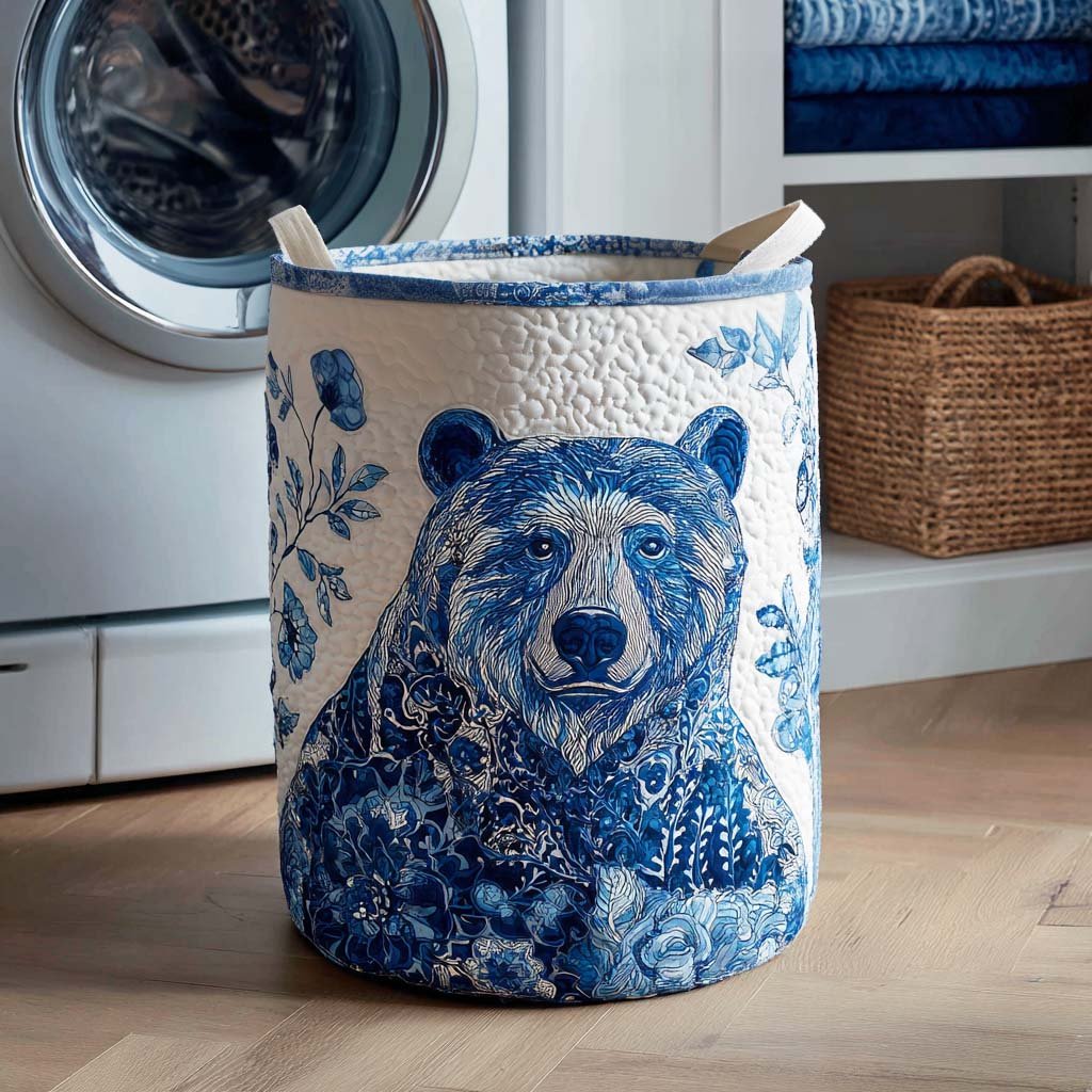 Stone Fang Quilted Laundry Basket Holiday Gift For Laundry Lovers
