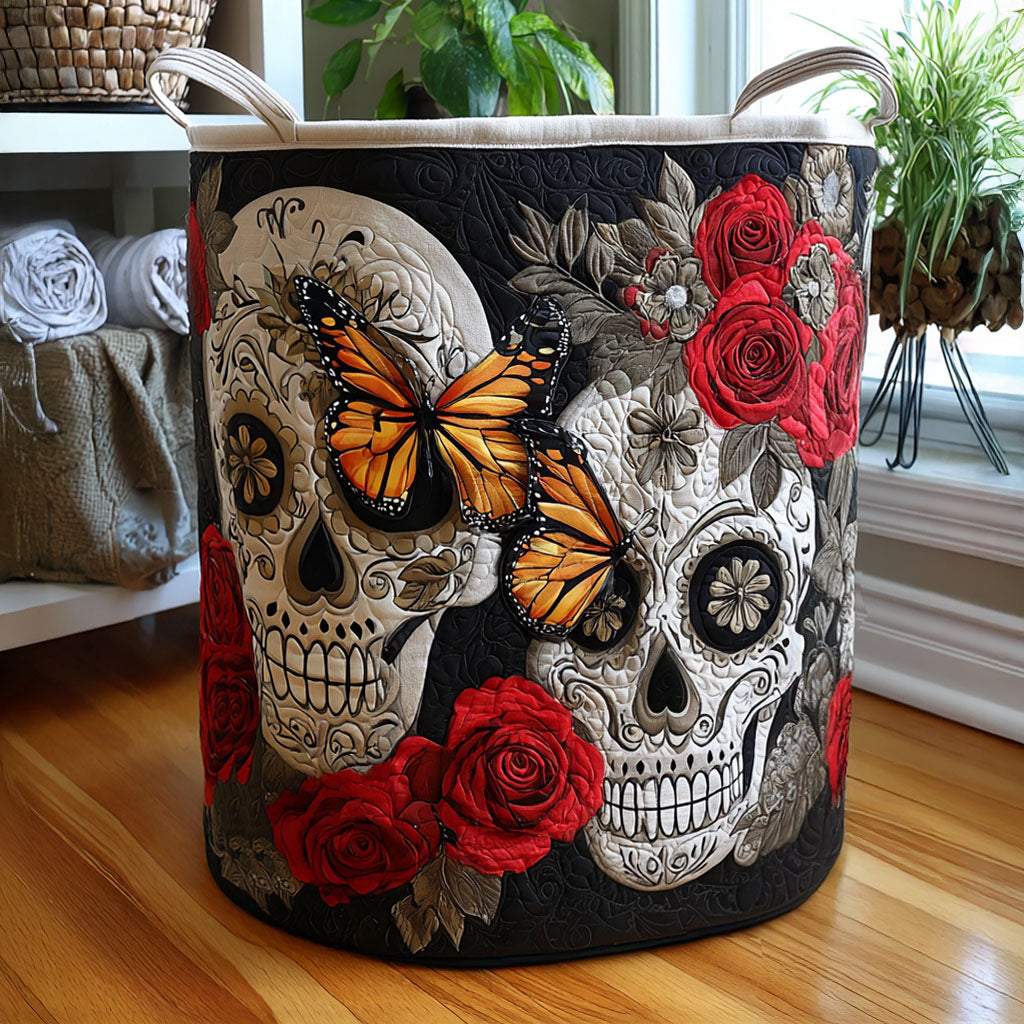 Skull Fiesta Quilted Laundry Basket Fall Merch Pick