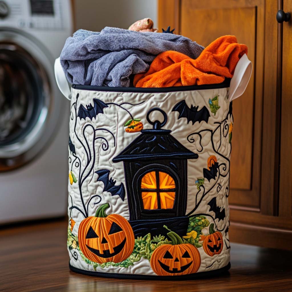 Monster Mood Quilted Laundry Basket Merch For Him