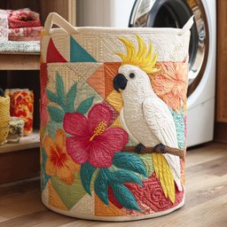 Island Song Quilted Laundry Basket Graduation Merch Gift