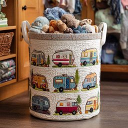 Woodland Trails Quilted Laundry Basket Great Stocking Stuffer