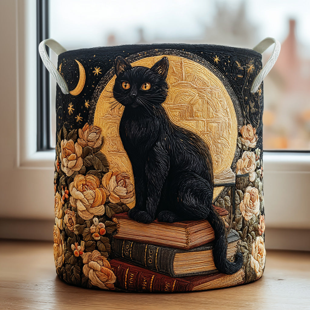 Starlit Paws Quilted Laundry Basket Gift Idea For Busy Families
