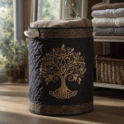 Living Harmony Quilted Laundry Basket Father�s Day Merch Gift