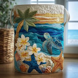 Sea Wanderer Quilted Laundry Basket Top Choice For Housewarming