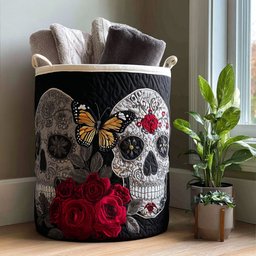 Fiesta Del Alma Quilted Laundry Basket Everyday Merch Choice