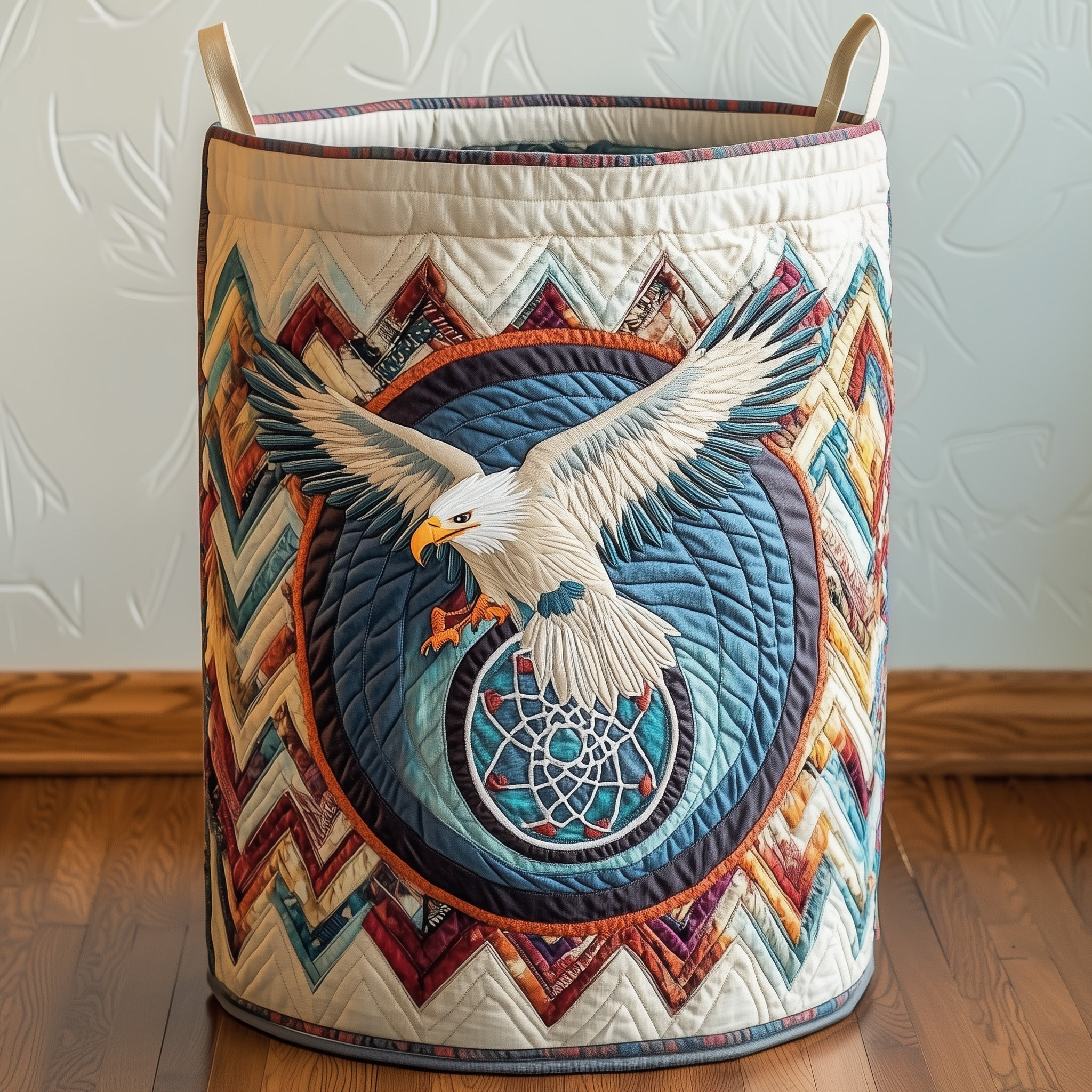Tribal Soul Dreamcatcher Quilted Laundry Basket Graduation Merch Gift