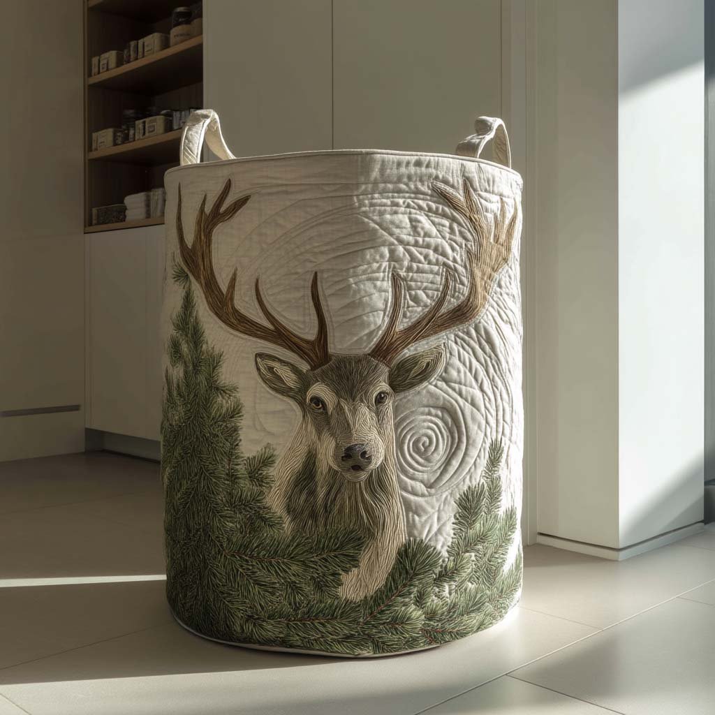 Pinewood Watcher Quilted Laundry Basket Perfect Gift For Your House