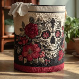 Heritage Flame Quilted Laundry Basket Back To School Merch